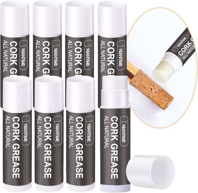 Niantime Saxophone Cork Grease, 8 pcs All-Natural Lubricating Tube Care Product for Clarinet Flute Oboes, Woodwind Instruments Accessory - Image 1